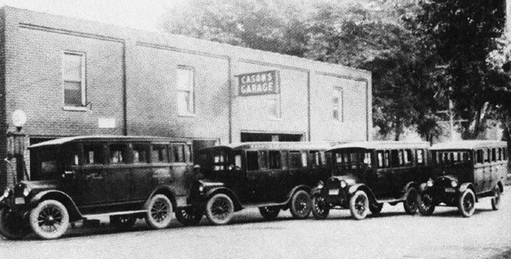 Cason’s Garage was located at 209 North Maple Street, the current location of  Pinnacle Financial Center.