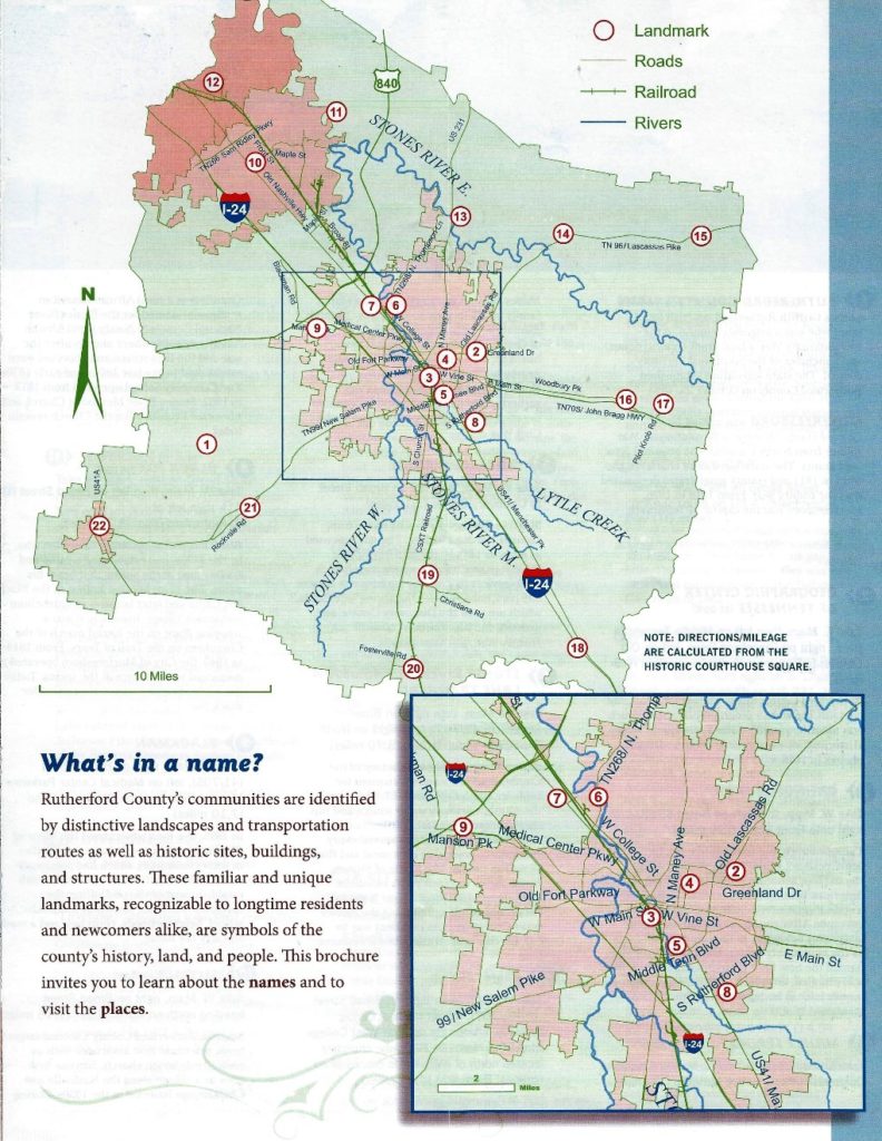 A Driving Tour Of Place Names In Rutherford County – Rutherford County 